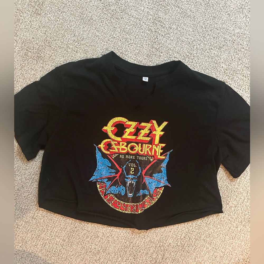Kids Black Graphic T-Shirt